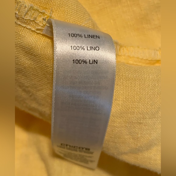 Chicos yellow linen jacket - Picture 4 of 6